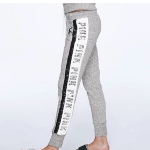 sequin bling skinny jogger